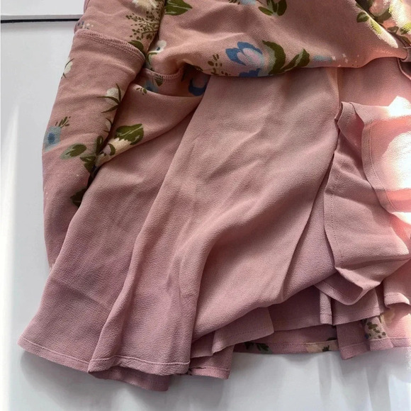 Reformation Elyse Pink Floral Sleeveless Smocked Mini Dress Women Size 4… - Picture 7 of 10
